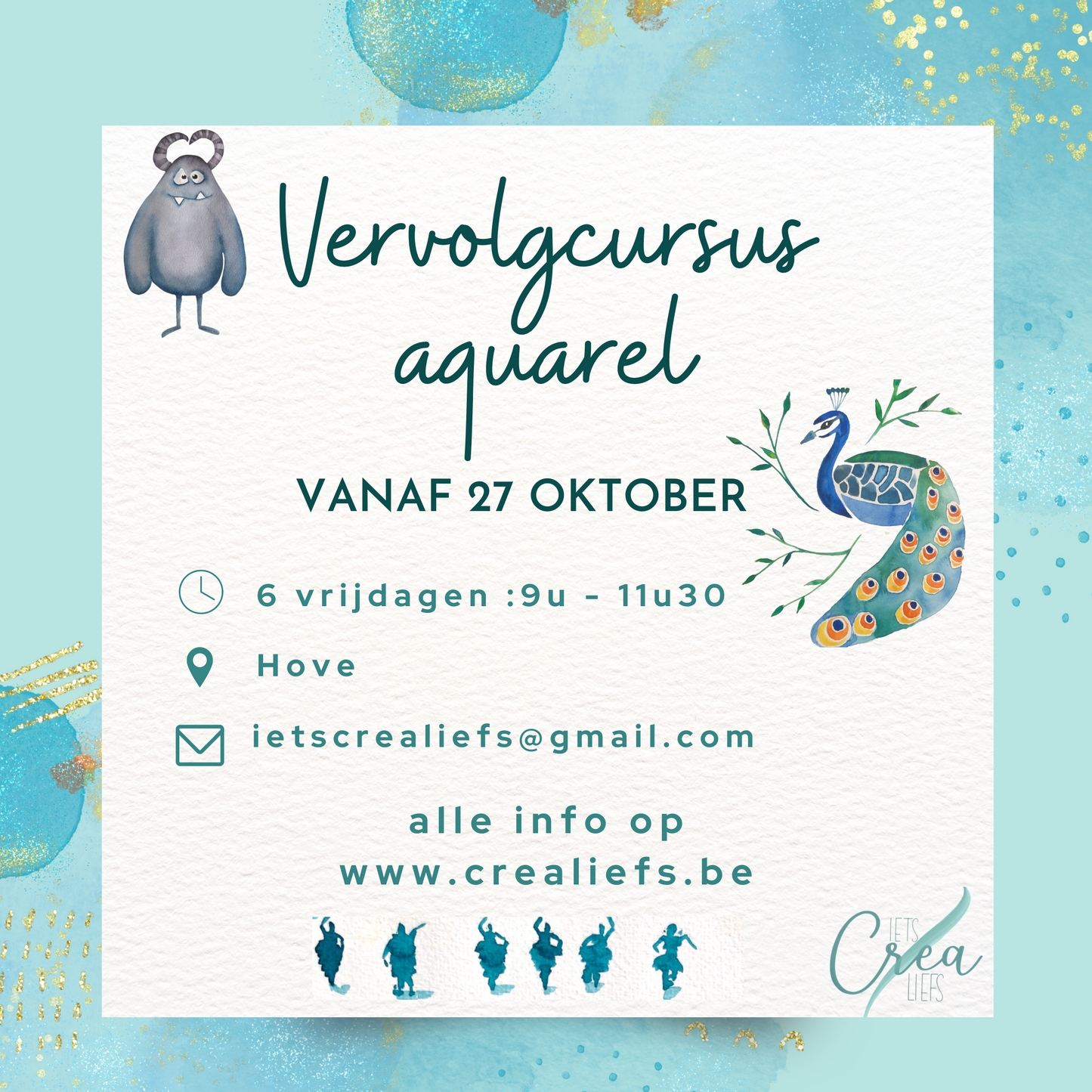 Vervolg basiscursus aquarel - Vanaf 27 oktober