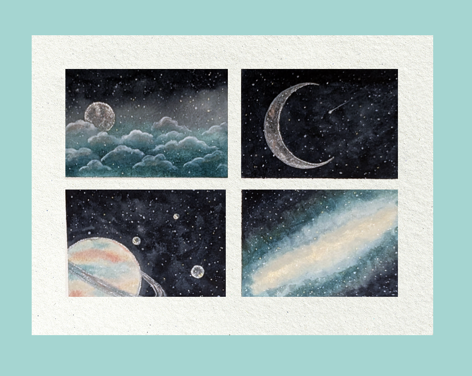 10/11 Workshop aquarel "Schilder je eigen Galaxy"