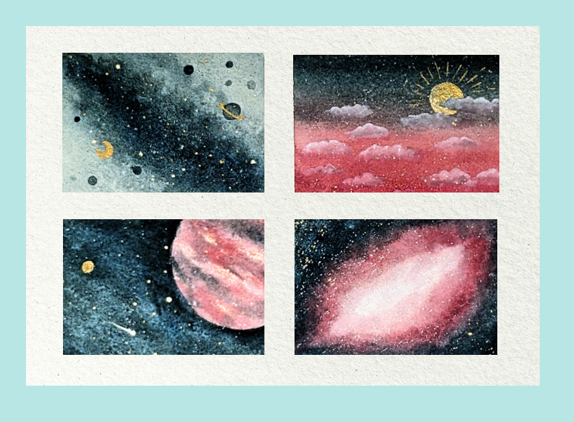 10/11 Workshop aquarel "Schilder je eigen Galaxy"