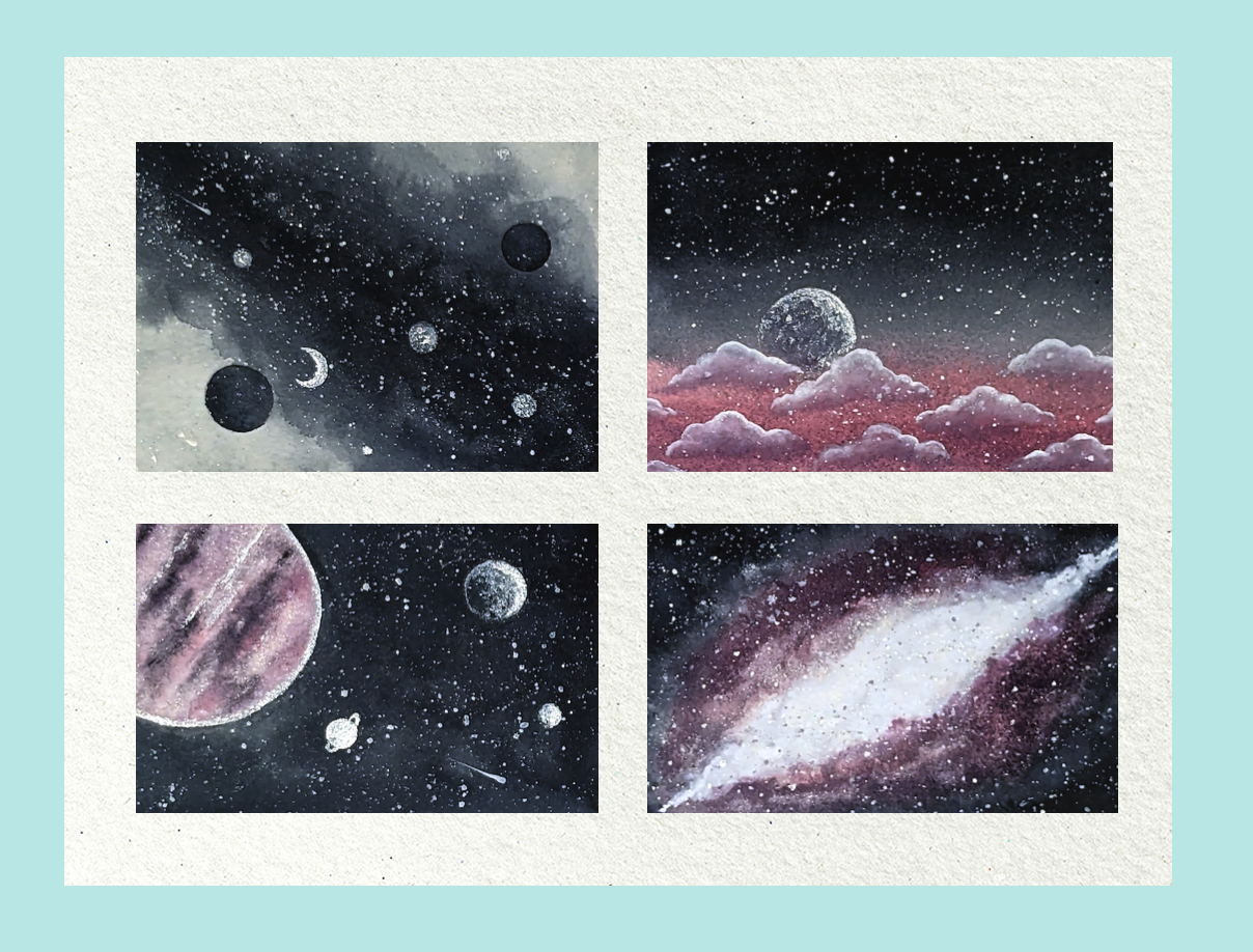 10/11 Workshop aquarel "Schilder je eigen Galaxy"